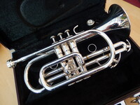 Hochwertiges B-Kornett  "Yamaha - Modell: YCR 6330 S - versilbert - Seriennummer: 202660 - TOP ZUSTAND!!!